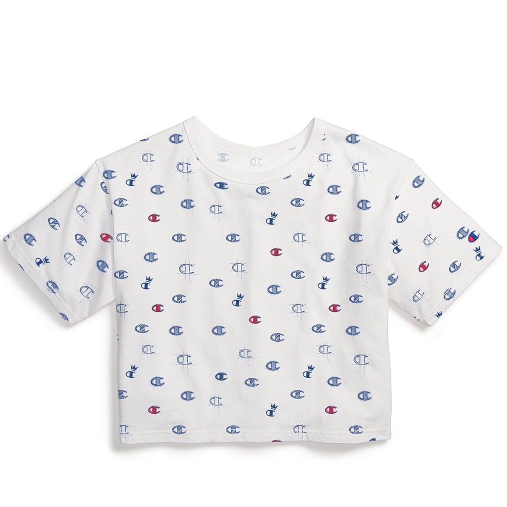 Champion cropped graphic tee NWOT Size M